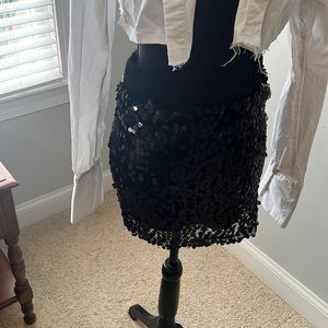 Black sequins skirt size xs